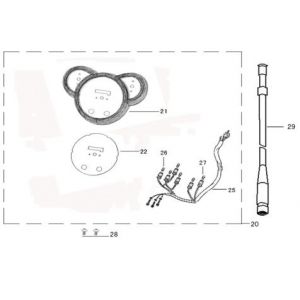 Kilometerteller - Cockpit BTC Legend zwart