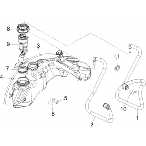 Benzinepomp Vespa GTS 250 ie 2005-2009 (met ABS)