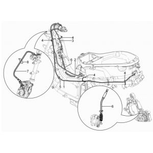 Remkabels - Tankklepkabel Piaggio MP3 300 HPE / 300 HPE Sport ABS Euro 5 2020-2022