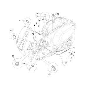 Kabels Vespa Primavera 50 4-takt 2V 25km/u