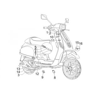 Kabels Vespa S 50 2-takt AC