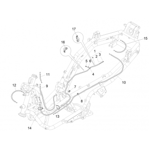 Remkabels - Tankklepkabel Piaggio MP3 350 Maxi Sport ABS Euro 4 2018-2020