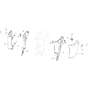 Kappen - Beplating achterzijde Niu U Series zwart