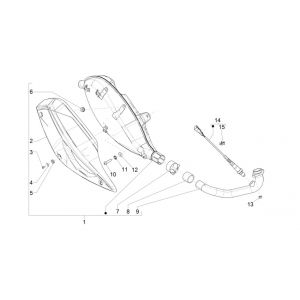 Uitlaat Piaggio MP3 300 HPE / 300 HPE Sport ABS Euro 5 2020-2022