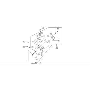 Uitlaat Kymco Super8 50 4-takt 2009→ wit
