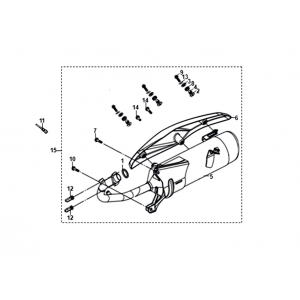 Uitlaat Sym Jet 14