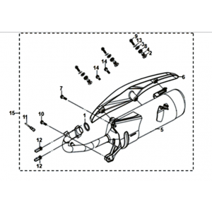 Uitlaat Sym Symphony ST 125I E4