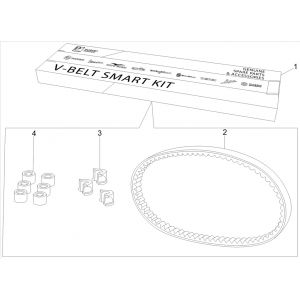 Kit v-snaar - Variateurrollen Piaggio Beverly 300 IE ABS Euro 4 2016-2020