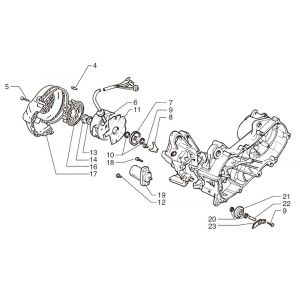 Ontsteking - Stator - Vliegwiel - Startmotor Beta Beta Ark-k 50 2-takt AC zwart grijs 25