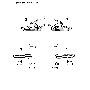 Voetsteunen Peugeot Speedfight 4 50 2-takt LC zwartgroen