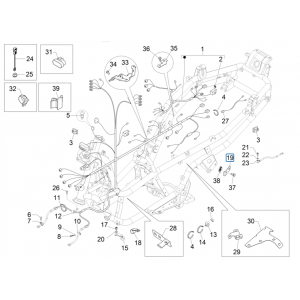 Kabelboom Piaggio MP3 350 Maxi Sport ABS Euro 4 2018-2020