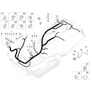 Kabelboom Vespa GTS 125 IE ABS Euro 5 2021