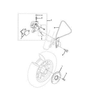Remklauw - Remblokken - Remschijf Yamaha Bw's 2-takt