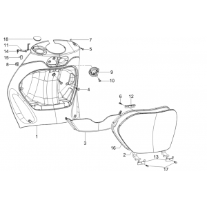 Beenschild Piaggo Zip 50 4-takt IGET 3V Euro 4