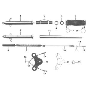 Voorvork Zundapp GTS 50 517-40L0