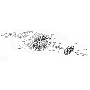 Voorwiel China Star 50 creme terra