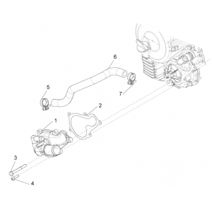 Waterpomp Piaggio MP3 350 Maxi Sport ABS Euro 4 2018-2020