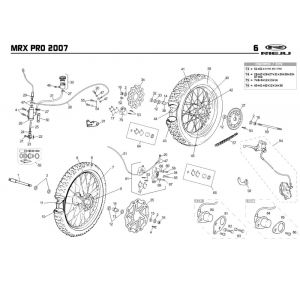 Voorwiel - Achterwiel Rieju MRX pro r-groen 2008 2-takt