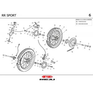 Wielen Rieju RR sport oranje 2004 2-takt