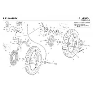 Wielen Rieju Rs2 geel 2005 2-takt