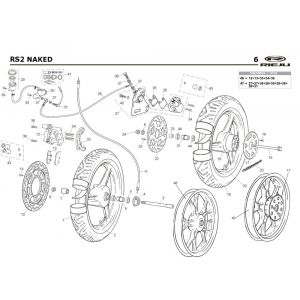 Wielen Rieju Rs2 Naked zwart 2005 2-takt