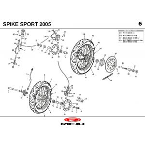 Wielen Rieju Spike geel 2007 2-takt