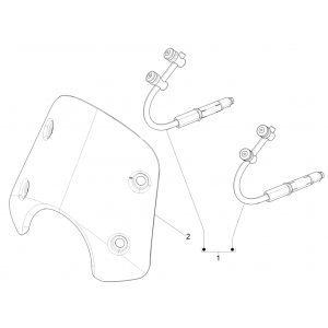 Windscherm Vespa GTS 125 IE ABS Euro 4 2019