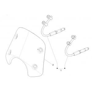 Windscherm Vespa GTS 125 IE ABS Euro 5 2021