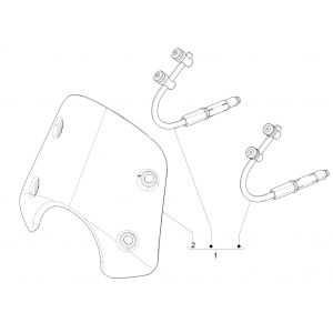Windscherm Vespa GTS 125 IE ABS Euro 4 2016-2018