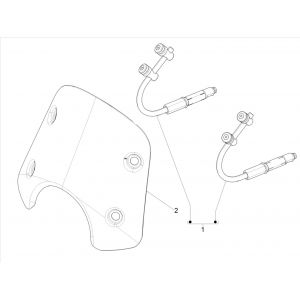 Windscherm Vespa GTS 300 HPE 4V IE ABS Euro 4 2019