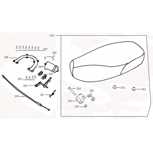 Zadel Edwards Maple V50-2 flat mat antraciet