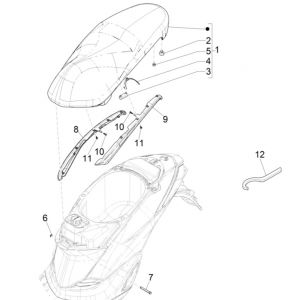Zadel Piaggio Liberty 125 IGET 3V ABS Euro 5