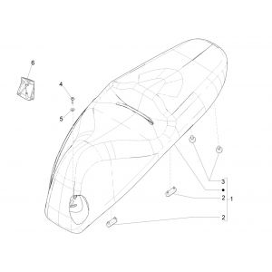 Zadel Piaggio Beverly 300 IE ABS Euro 4 2016-2020