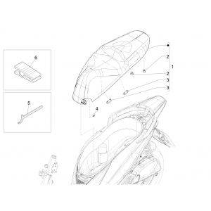 Zadel Piaggio Medley 125 IE ABS Euro 4 2016-2019