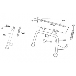 Middenstandaard - Zijstandaard Edwards Tomorrow Maple V50-3 flat mat antraciet